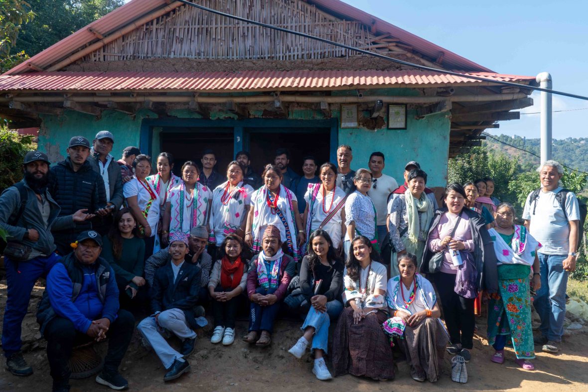 Trip Participants with Aathpahariya community in Dhankuta